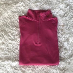 Nike half-zip pink jacket
